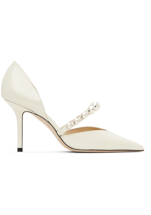 Jimmy Choo Off-White Aurelie 85 Heels