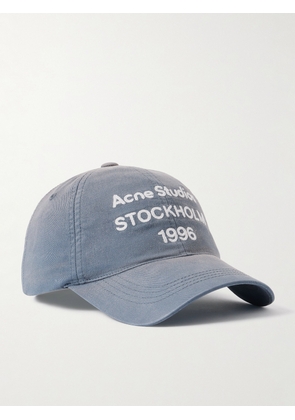 Acne Studios - Logo-Embroidered Cotton-Twill Baseball Cap - Men - Blue