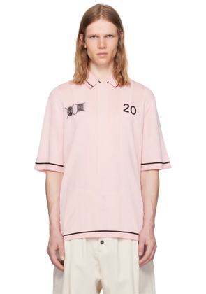 JACQUEMUS Pink La Croisière 'The Liga' Polo
