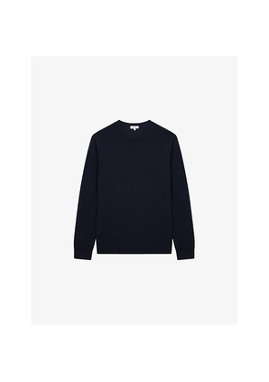 Mens Reiss Wessex Crewneck Merino-Wool Jumper