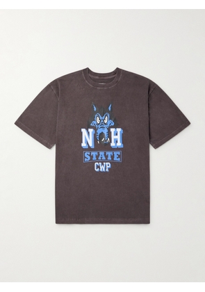 Neighborhood - Printed Cotton-Jersey T-Shirt - Men - Brown - S