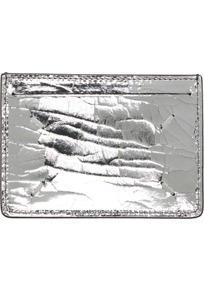 Maison Margiela Silver Four Stitches Card Holder