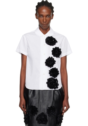 Tao Comme Des Garçons Black Flower Cotton Shirt