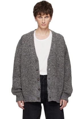 Maison Margiela Gray Speckled Cardigan