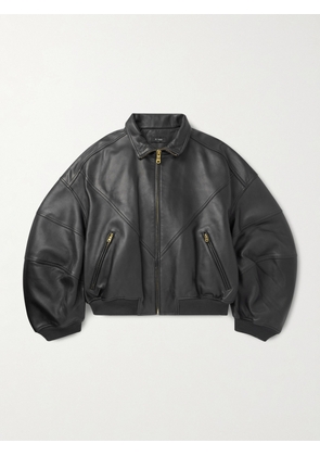 Willy Chavarria - Ruff Rider Oversized Panelled Leather Jacket - Men - Black - S