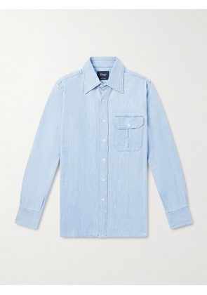 Drake's - Denim Shirt - Men - Blue - S