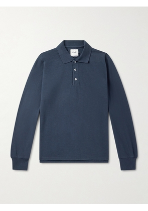 Drake's - Cotton-Piqué Polo Shirt - Men - Blue - S