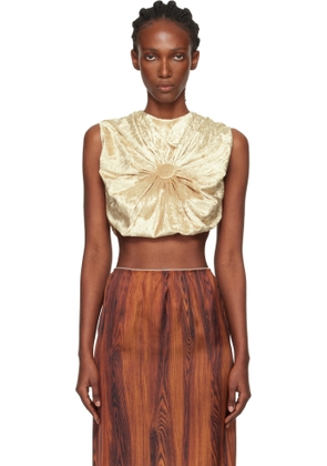 Julie Kegels Gold Tilda Button Cushion Top