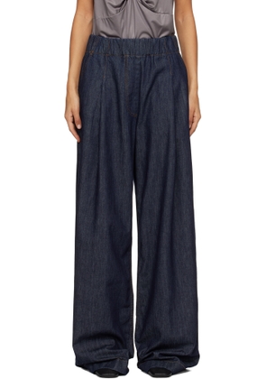 Dries Van Noten Blue Wide Leg Jeans