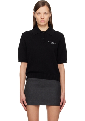 Givenchy Black Wool & Cashmere Polo