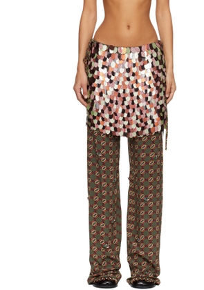 Dries Van Noten Multicolor Layered Trousers