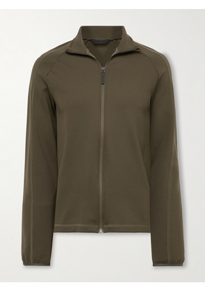 Aztech Mountain - Ajax Slim-Fit Stretch-Jersey Zip-Up Ski Mid-Layer - Men - Green - S