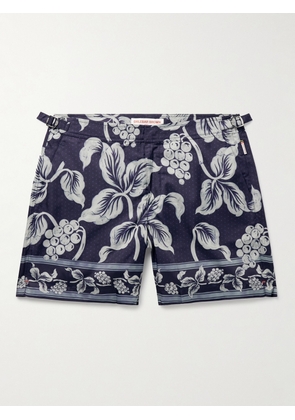Orlebar Brown - Bulldog Petralis Straight-Leg Mid-Length Printed Recycled Swim Shorts - Men - Blue - UK/US 28