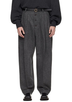 JACQUEMUS Gray 'The Fernando' Trousers