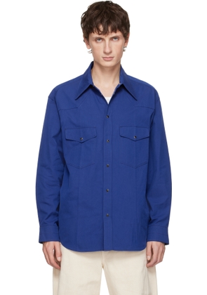 LEMAIRE Blue Western Shirt