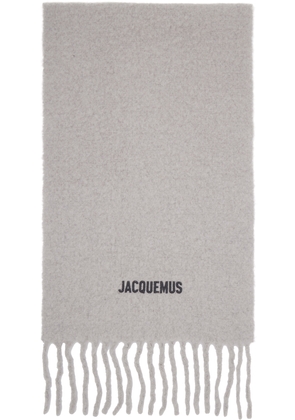 JACQUEMUS Gray 'The Moisson' Scarf