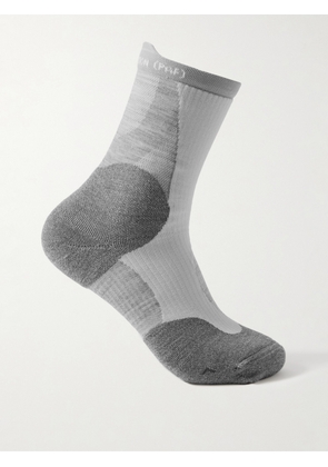 ON - POST ARCHIVE FACTION Recycled Jacquard-Knit Socks - Men - Gray - S