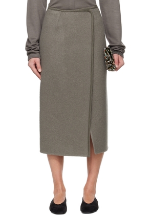 Rier Gray Walker Midi Skirt