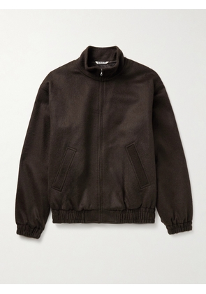 Auralee - Camel Hair-Flannel Blouson Jacket - Men - Brown - 3