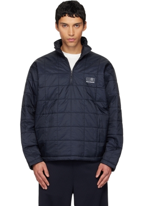 MM6 Maison Margiela Black Salomon Edition Insulated Half-Zip Reversible Jacket