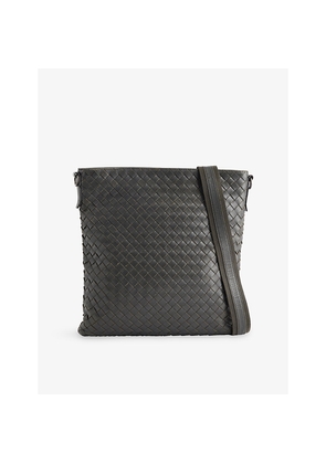 Mens Reselfridges Pre-Loved Bottega Veneta Intrecciato Nappa-Leather Cross-Body Bag