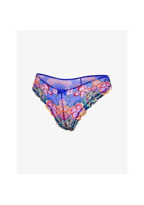 Womens Savage X Fenty Sunchaser Cheeky Lace Briefs