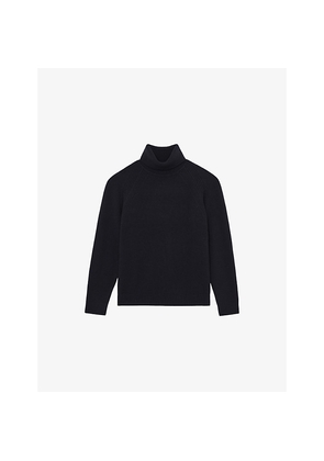 Mens Reiss Gosforth Roll-Neck Wool and Cashmere-Blend Jumper