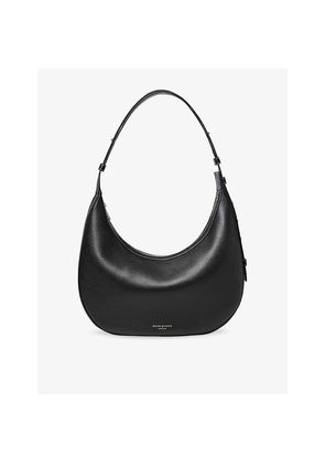 Womens Aspinal Of London Hudson Crescent Leather Cross-Body Bag