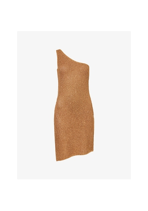 Womens Monday Taormina One-Shoulder Knitted Mini Dress