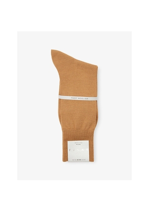 Mens Falke N6 Fine-Knit Wool-Blend Socks