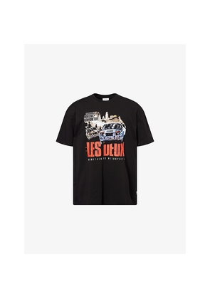 Mens Les Deux Cole Rally Cotton-Jersey T-Shirt
