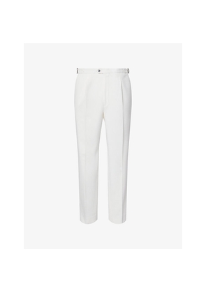 Mens Oscar Jacobson Delon Adjustable-Waist Cotton Trousers