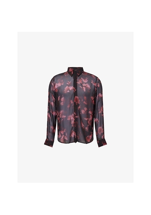 Mens Dries Van Noten Carvies 2107 Graphic-Print Woven Shirt