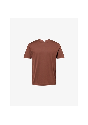 Mens Sunspel Classic Short-Sleeve Cotton T-Shirt