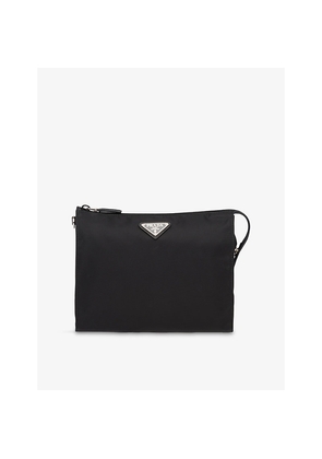 Prada Re-Nylon and Saffiano Leather Pouch