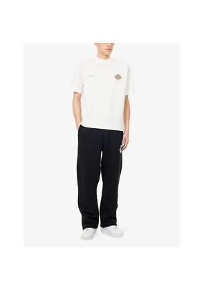 Mens The Couture Club Monogram Emblem Straight-Leg Cotton-Blend Jogging Bottoms