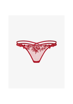 Womens Agent Provocateur Rosa G-String Lace Thong