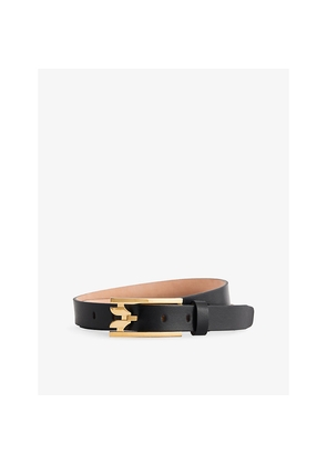 Womens Victoria Beckham Curved Side Leather Belt