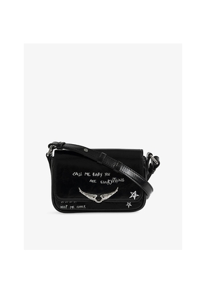 Womens Zadig&Voltaire Le Zazi Vintage Patent-Leather Shoulder Bag