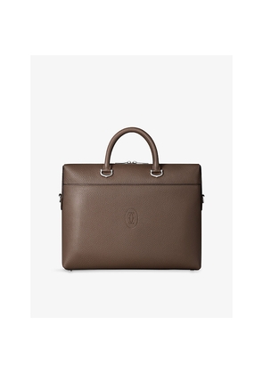 Mens Must De Cartier Small Leather Briefcase