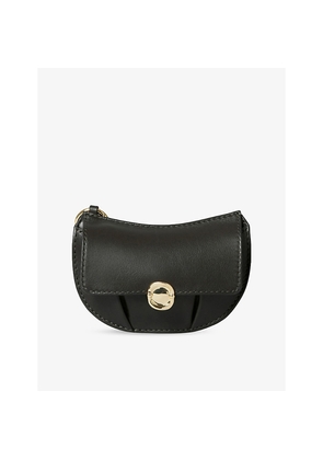 Womens Claudie Pierlot Smooth Leather Clutch Bag