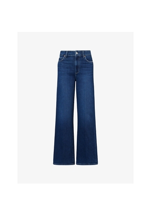 Womens Paige Anessa Wide-Leg Stretch-Denim Blend Jeans