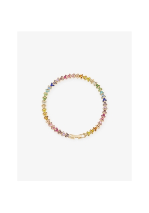 Womens Baublebar x Disney Mickey Mouse Gold-Plated Brass Tennis Bracelet