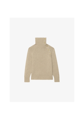 Womens Zadig&Voltaire Mora Funnel-Neck Cashmere Jumper