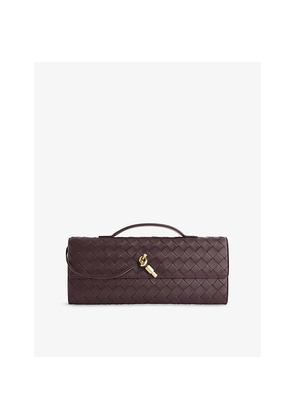 Womens Bottega Veneta Andiamo Leather Clutch Bag