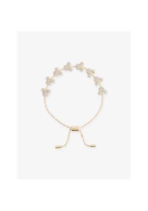 Womens Baublebar x Disney Mickey Mouse Pave Gold-Tone Brass Bracelet