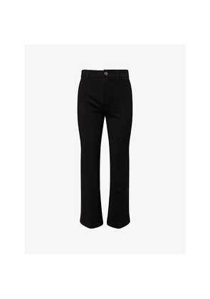 Womens Paige Nixie Straight-Leg Stretch-Woven Trousers