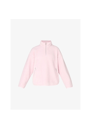 Womens Sweaty Betty Plush Half-Zip Fleece Sweatshirt