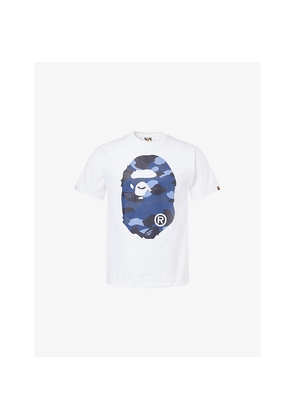 Mens A Bathing Ape Colour Camouflage Big Ape Short-Sleeve Cotton T-Shirt