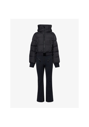 Womens Goldbergh Neve Hooded Stretch-Woven Ski Jumpsuit